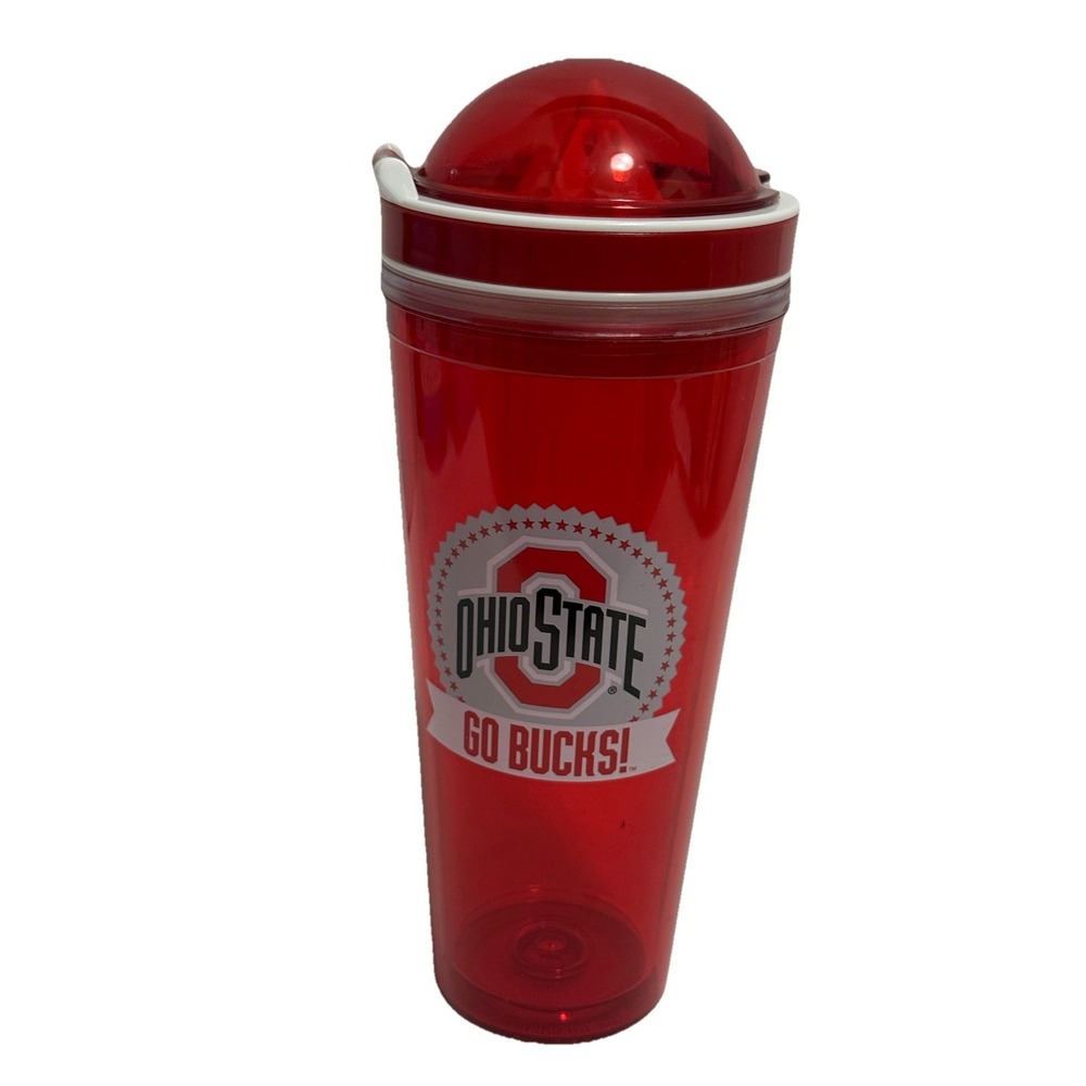 Ohio State Citrus Juicer Tumbler Cup‎ GO BUCKS Red Lemon Shake Up Iced Tea Maker